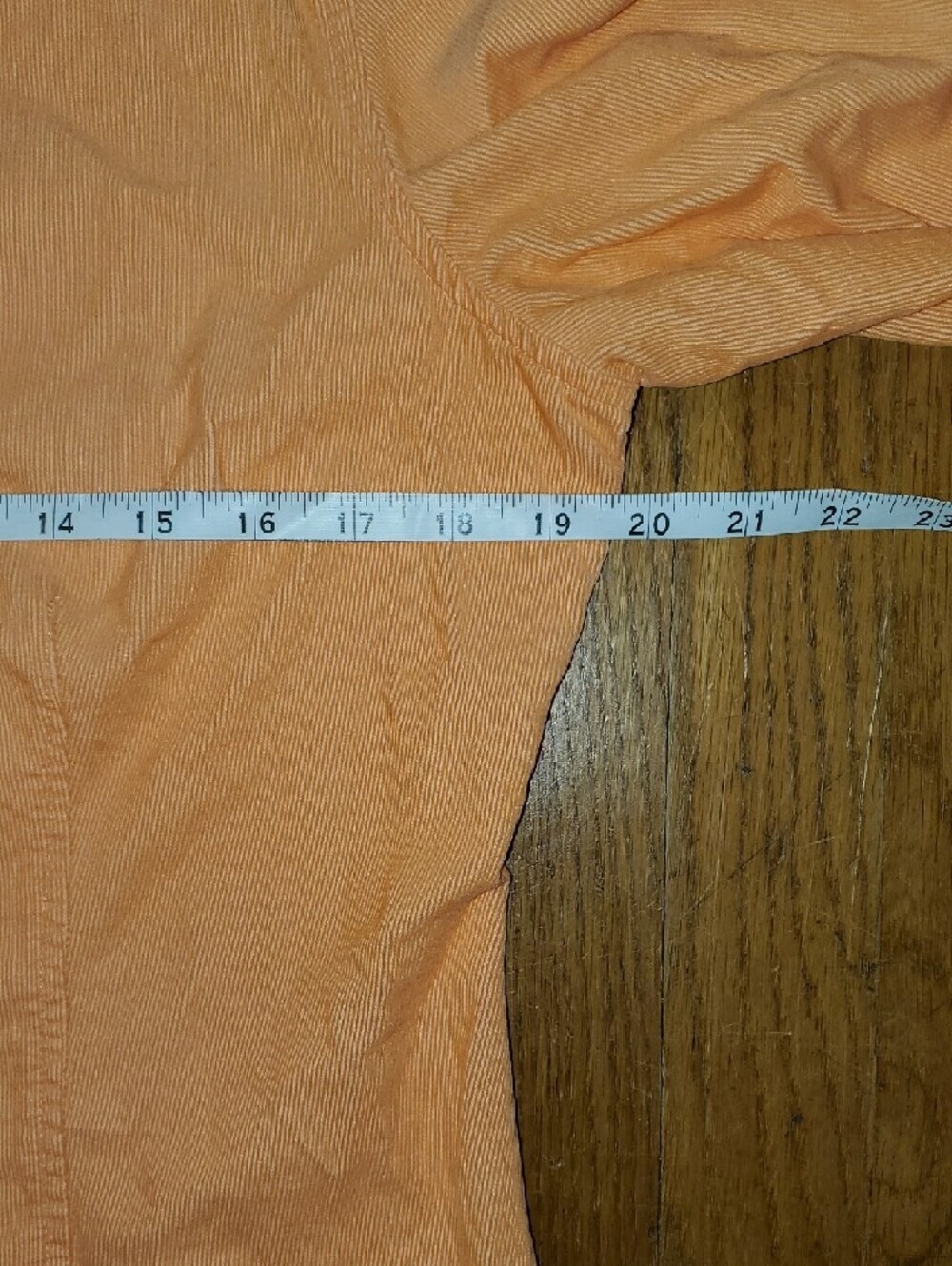 Peach Button-Up Corduroy Shirt - Picture 5 of 9